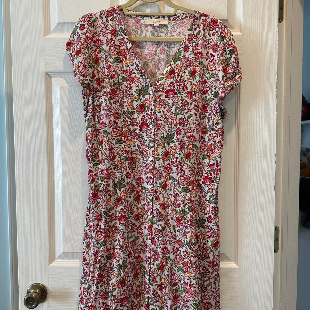 Floral Loft Dress 16 Petite